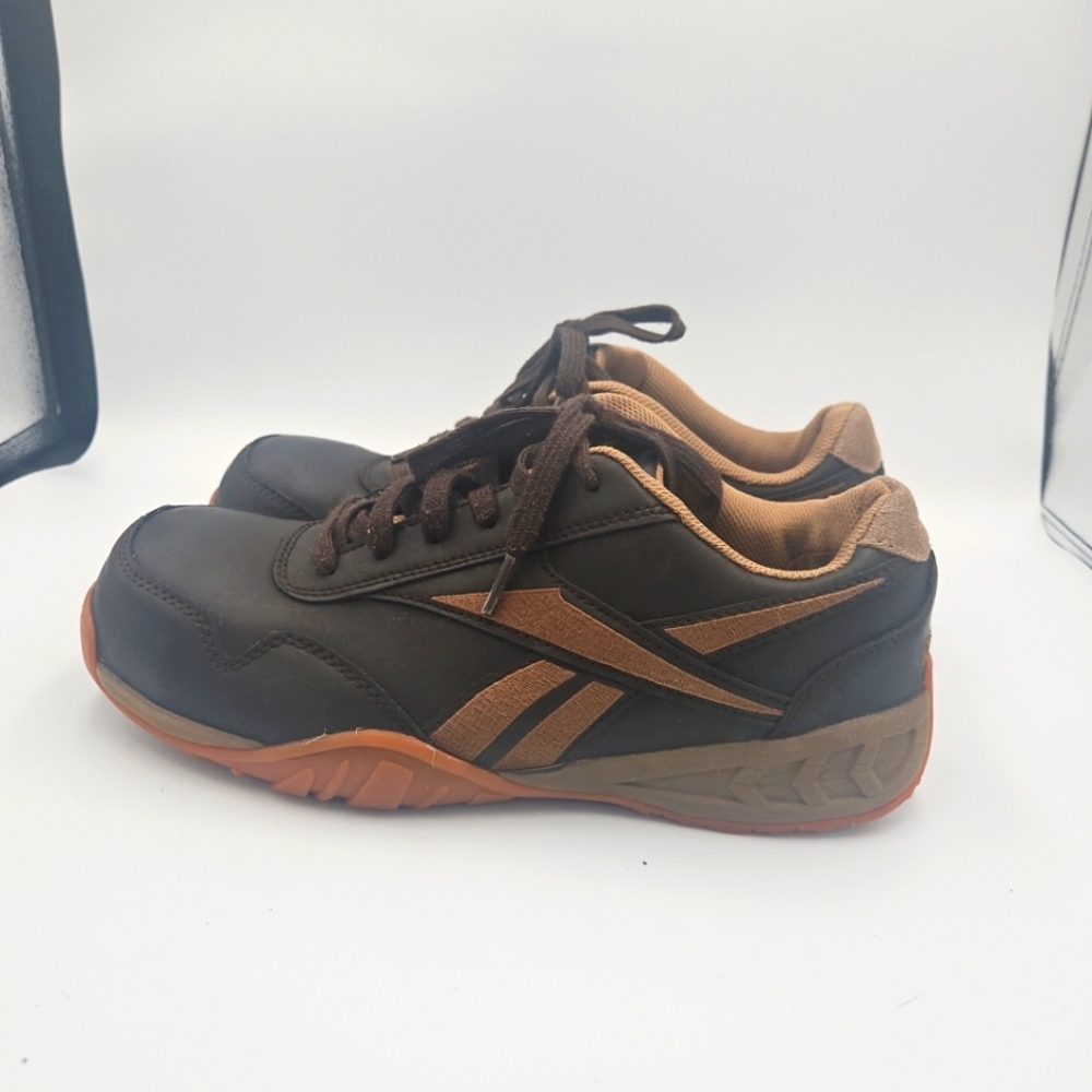 Reebok Work Men's Euro Casual Oxford Composite Toe Work Shoe Brown - RB1940- 9W
